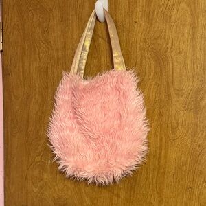 Pink Faux Fur Purse